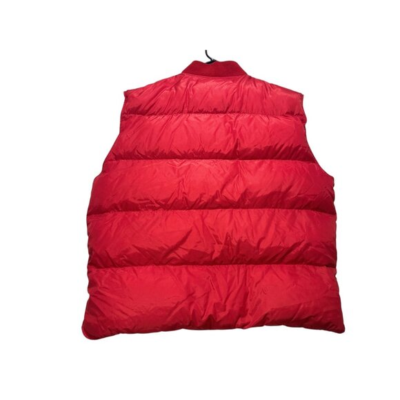 Vintage Eddie Bauer Down Puffer Vest Men XL Red Quilted Outdoor Gorpcore Hiking - Picture 2 of 16
